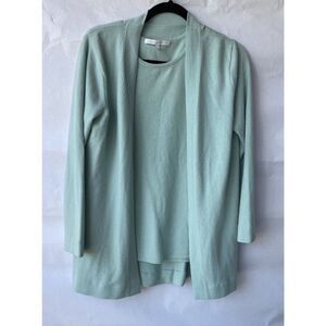 COPY - Captiva cashmere Cardigan And Blouse Women’s Size Large Mint Green